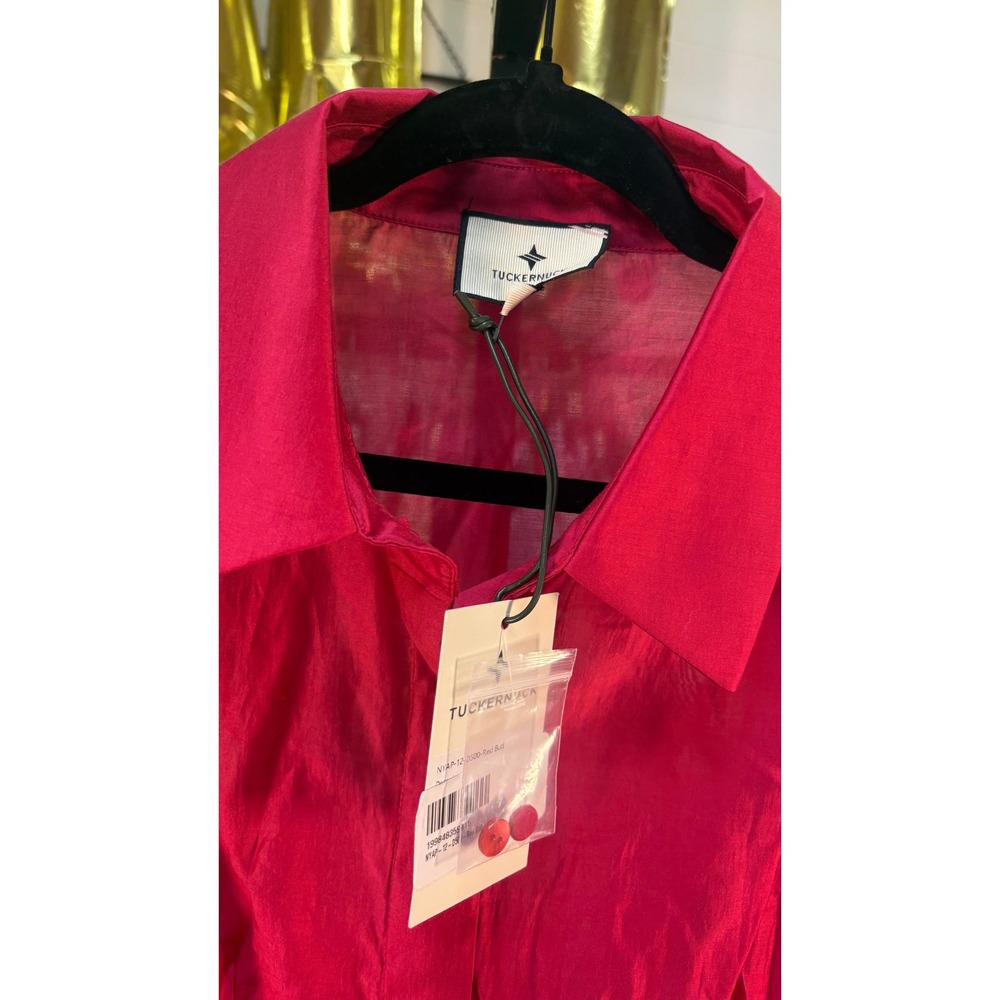 NWT Tuckernuck Raspberry Organza Delaney Maxi Dress (MSRP: $298) Size Large - Picture 7 of 8